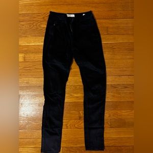 Dark blue velvet pants